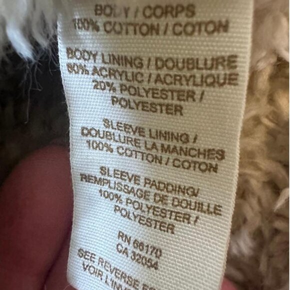 Free People Sherpa Vintage Denim Gray size M - Picture 5 of 8